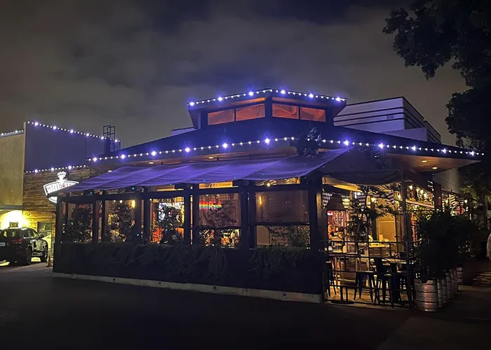 Restaurant Christmas Lights