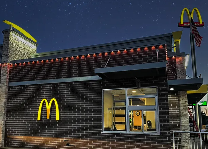 McDonalds Trimlight lighting